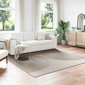 Vidaxl binnen kleed galati beige 240 x 240 cm polyester