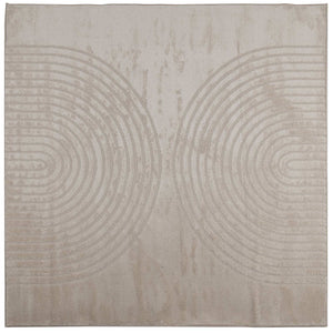 Vidaxl binnen kleed galati beige 240 x 240 cm polyester
