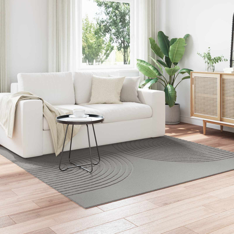 Afbeelding laden in galerijviewer, Vidaxl binnen kleed galati grijs 200 x 200 cm polyester
