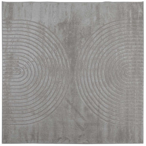 Vidaxl binnen kleed galati grijs 240 x 240 cm polyester