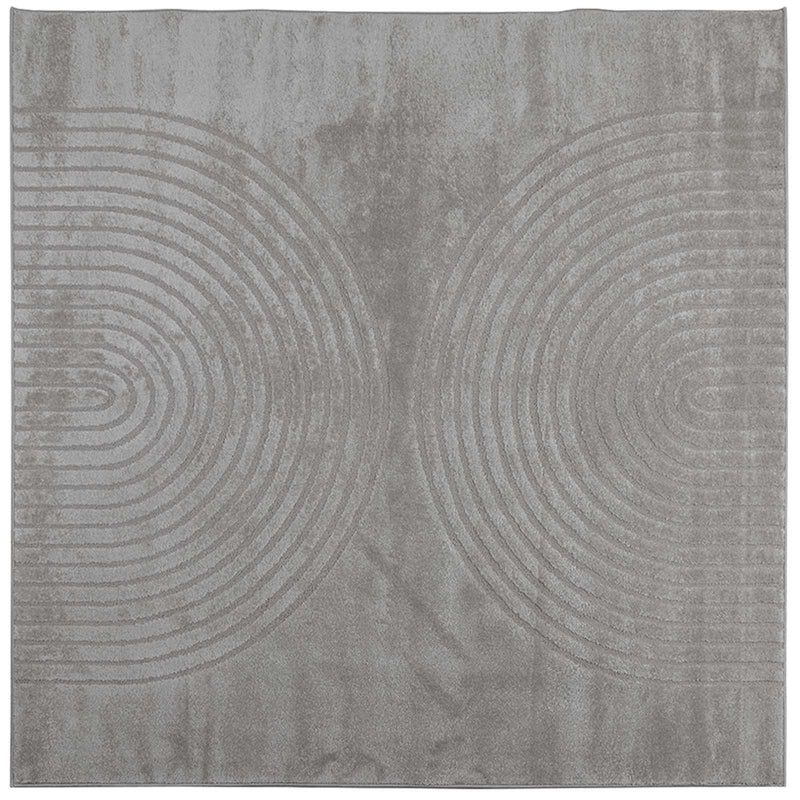 Afbeelding laden in galerijviewer, Vidaxl binnen kleed galati grijs 240 x 240 cm polyester
