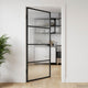 Vidaxl huisdeur 102 x 201,5 x 3,5 cm aluminium en gehard glas