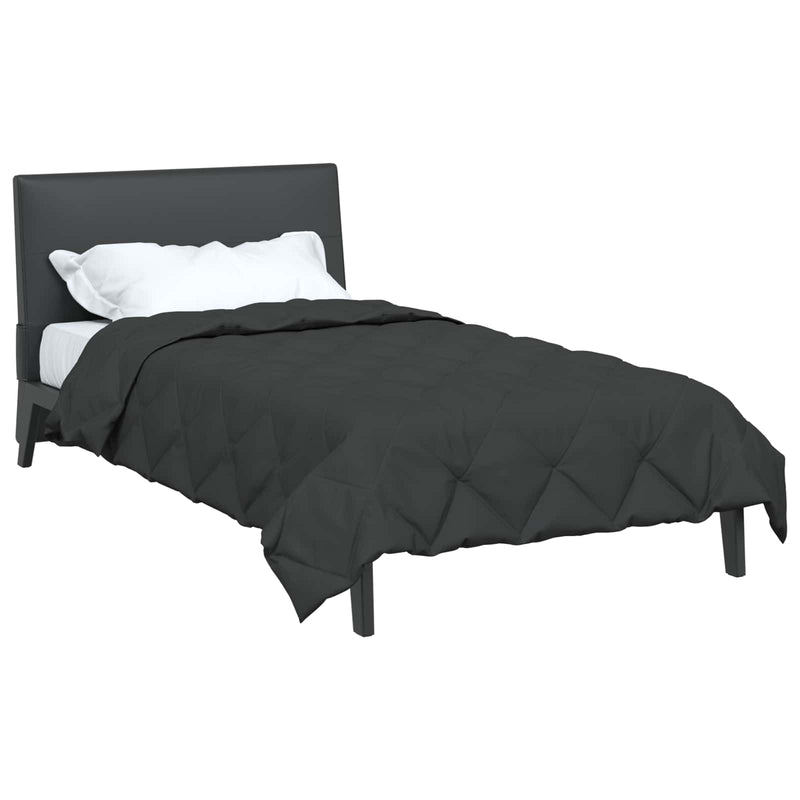 Afbeelding laden in galerijviewer, Vidaxl zomer dekbed antraciet 200 x 155 cm microfiber
