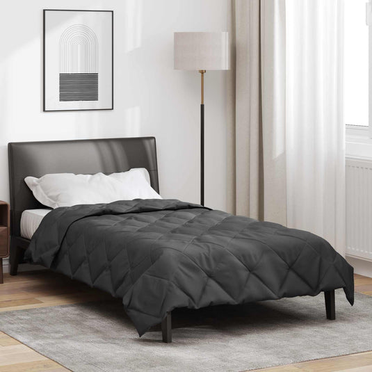 Vidaxl zomer dekbed antraciet 220 x 135 cm microfiber