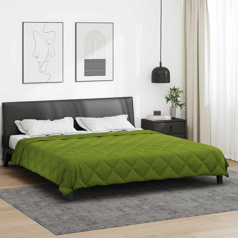 Afbeelding laden in galerijviewer, Vidaxl zomer dekbed groen 240 x 200 cm microfiber
