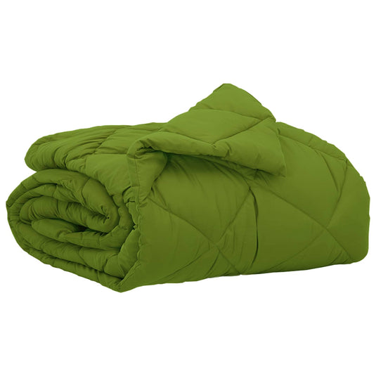 Vidaxl zomer dekbed groen 220 x 135 cm microfiber