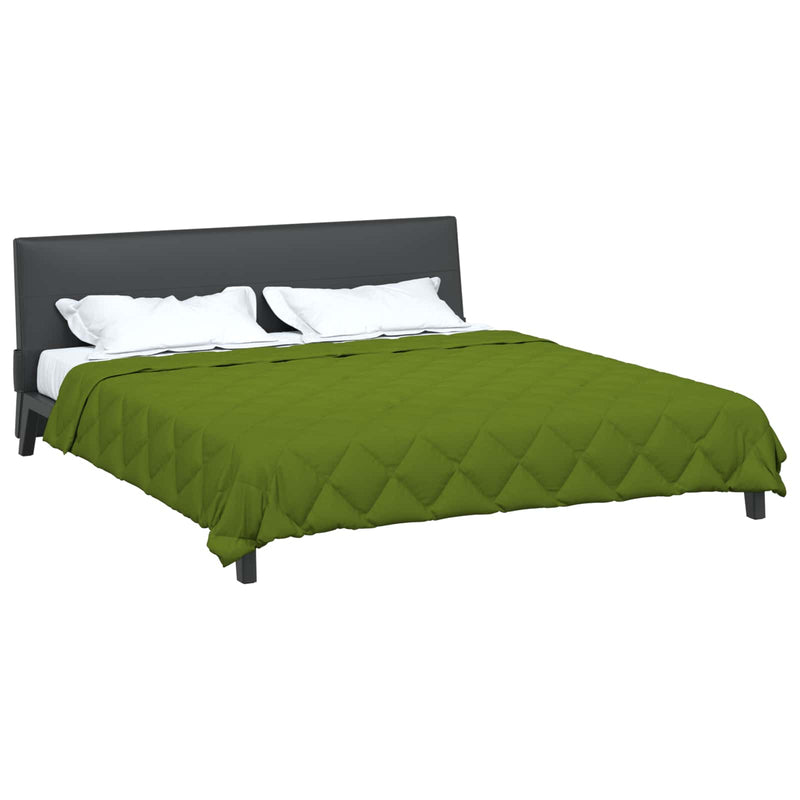 Afbeelding laden in galerijviewer, Vidaxl zomer dekbed groen 220 x 200 cm microfiber
