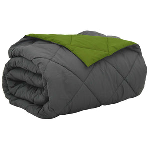 Vidaxl zomerdekbed 220 x 260 cm zomer 200 gsm groen en antraciet