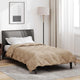 Vidaxl zomer dekbed taupe 220 x 155 cm microfiber