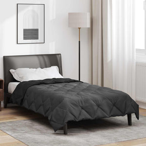 Vidaxl zomerdekbed 200 x 140 cm zomer 200 gsm zwart en anthraciet