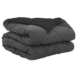 Vidaxl zomerdekbed 200 x 140 cm zomer 200 gsm zwart en anthraciet