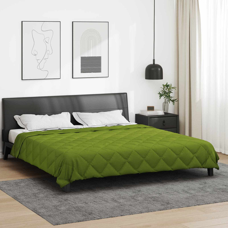 Afbeelding laden in galerijviewer, Vidaxl vol jaar dekbed groen 240 x 200 cm microfiber
