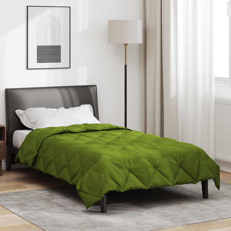 Afbeelding laden in galerijviewer, Vidaxl vol jaar dekbed groen 220 x 155 cm microfiber
