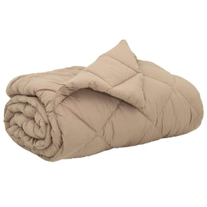 Vidaxl vol jaar dekbed 200 x 220 cm 300 gsm taupe
