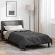 Vidaxl vol jaar dekbed lichtgrijs en antraciet 135 x 200 cm microfiber