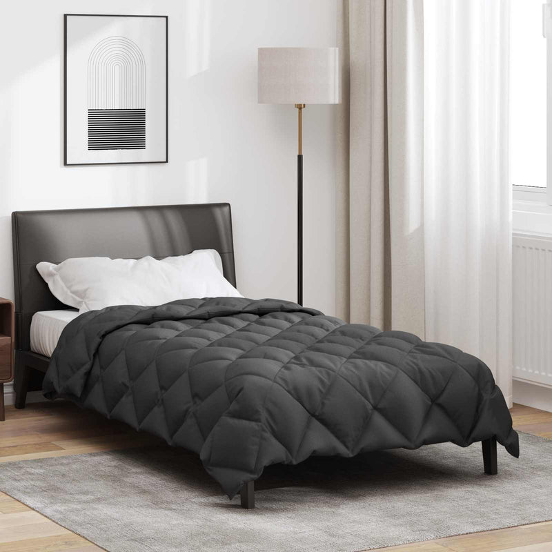 Afbeelding laden in galerijviewer, Vidaxl winter dekbed antraciet 220 x 155 cm microfiber
