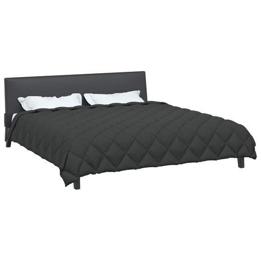 Vidaxl winter dekbed antraciet 220 x 240 cm microfiber