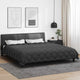 Vidaxl winter dekbed antraciet 240 x 260 cm microfiber