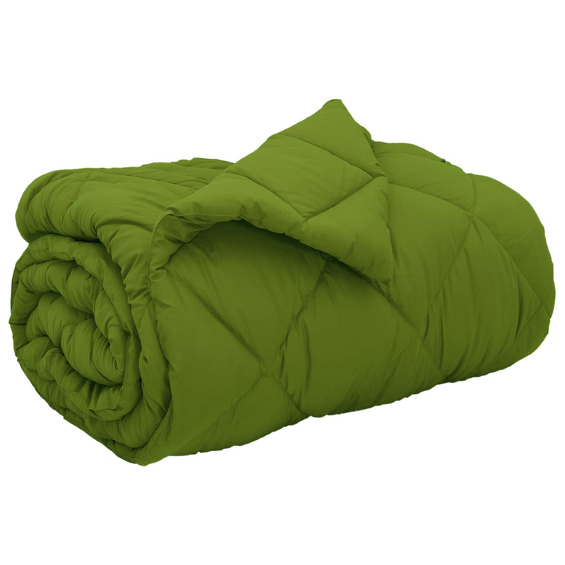Afbeelding laden in galerijviewer, Vidaxl winter dekbed groen 220 x 140 cm microfiber
