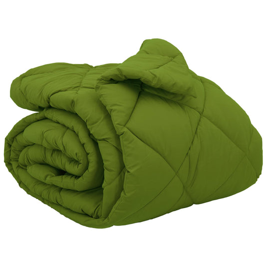 Vidaxl winter dekbed groen 240 x 260 cm microfiber