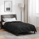 Vidaxl winter dekbed zwart 200 x 155 cm microfiber