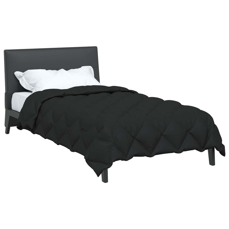 Afbeelding laden in galerijviewer, Vidaxl winter dekbed zwart 200 x 155 cm microfiber
