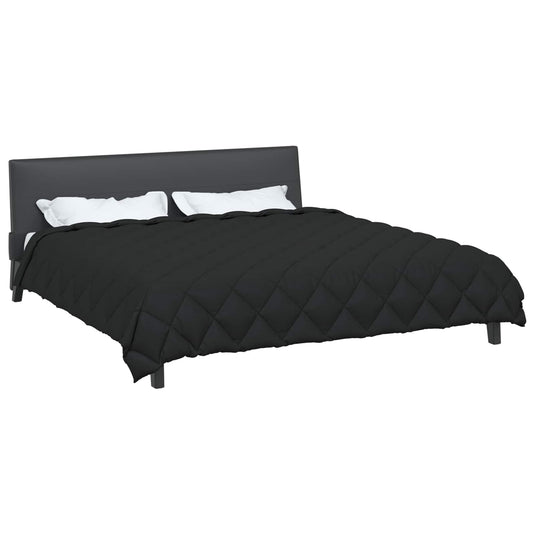 Vidaxl winter dekbed zwart 240 x 260 cm microfiber