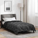 Vidaxl winter dekbed zwart en anthraciet 200 x 140 cm microfiber