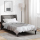 Vidaxl zomer dekbed zilver 220 x 155 cm satijn en microfiber