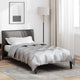 Vidaxl winter dekbed zilver 200 x 155 cm satijn en microfiber
