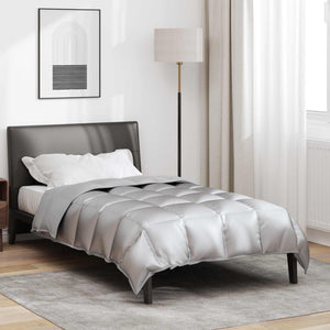 Vidaxl winter dekbed 135 x 220 cm 450 gsm zilver