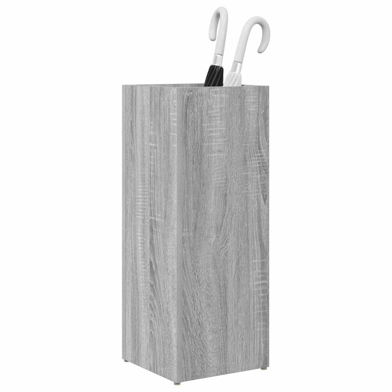 Afbeelding laden in galerijviewer, Vidaxl paraplu standaard grijs sonoma 25 x 24,5 x 64 cm bewerkt hout
