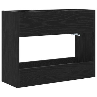 Vidaxl paraplu standaard zwart eiken 65 x 24 x 50 cm bewerkt hout