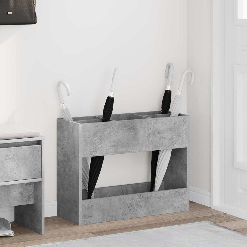 Afbeelding laden in galerijviewer, Vidaxl paraplu standaard beton grijs 65 x 24 x 50 cm bewerkt hout
