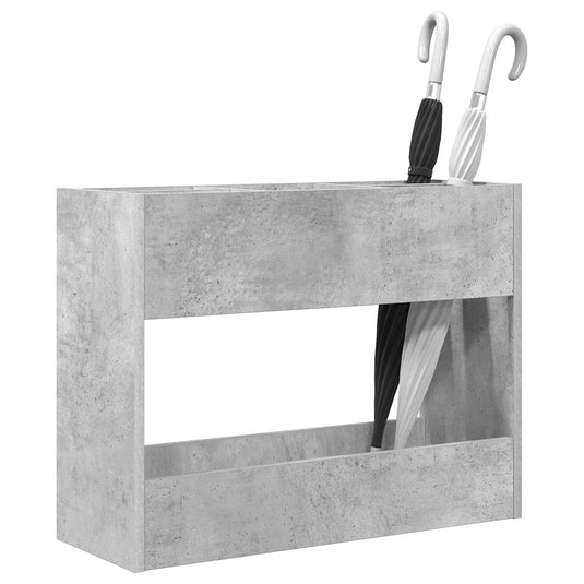 Vidaxl paraplu standaard beton grijs 65 x 24 x 50 cm bewerkt hout