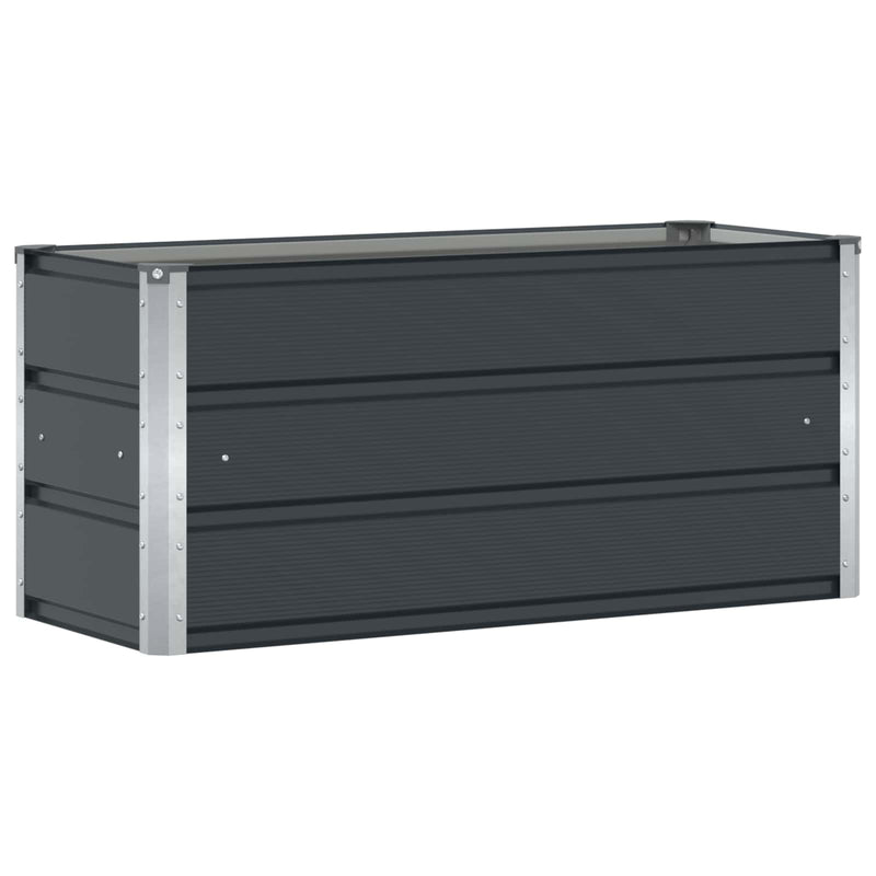 Afbeelding laden in galerijviewer, Vidaxl plantenbak antraciet 100 x 40 x 45 cm staal
