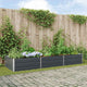 Vidaxl plantenbak antraciet 195 x 100 x 45 cm gegalvaniseerd staal