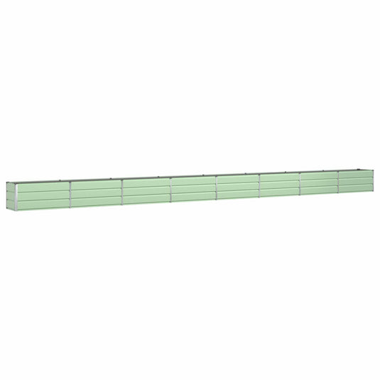 Vidaxl plantenbak pastelgroen 480 x 50 x 45 cm gegalvaniseerd staal