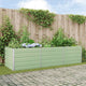 Vidaxl plantenbak pastelgroen 195 x 100 x 45 cm gegalvaniseerd staal