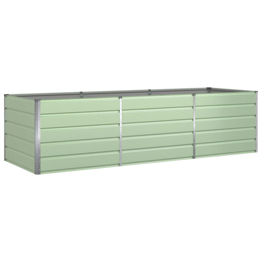 Vidaxl plantenbak pastelgroen 195 x 100 x 45 cm gegalvaniseerd staal