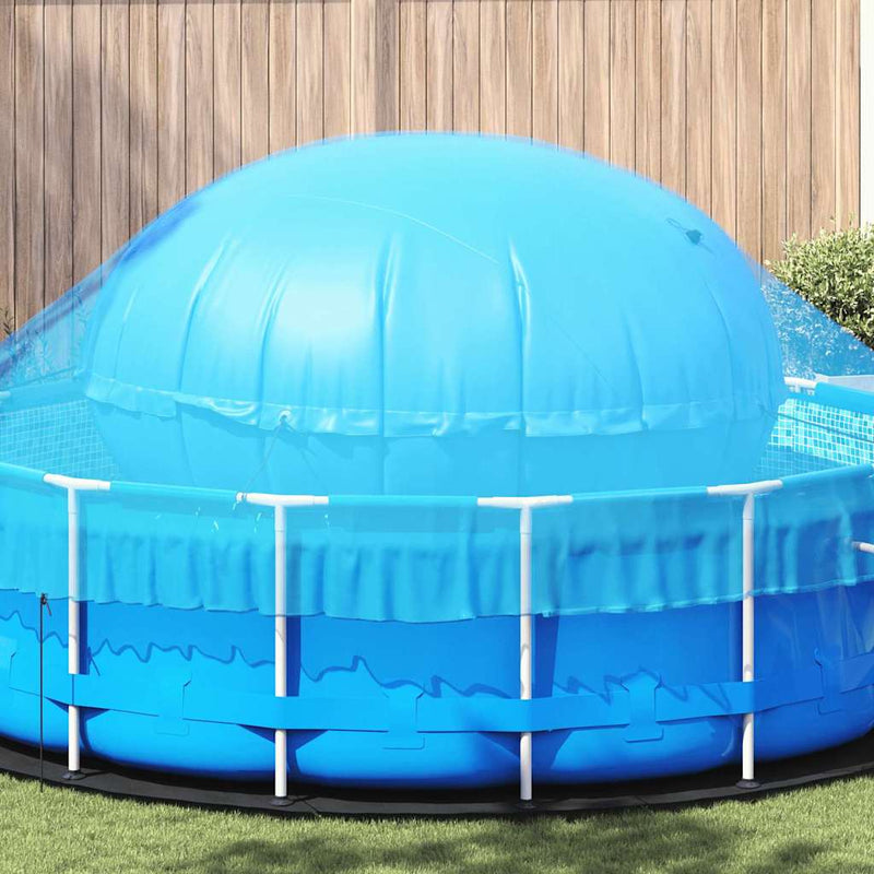 Afbeelding laden in galerijviewer, Vidaxl winter pool kussen blauw ø 220 x 140 cm pvc
