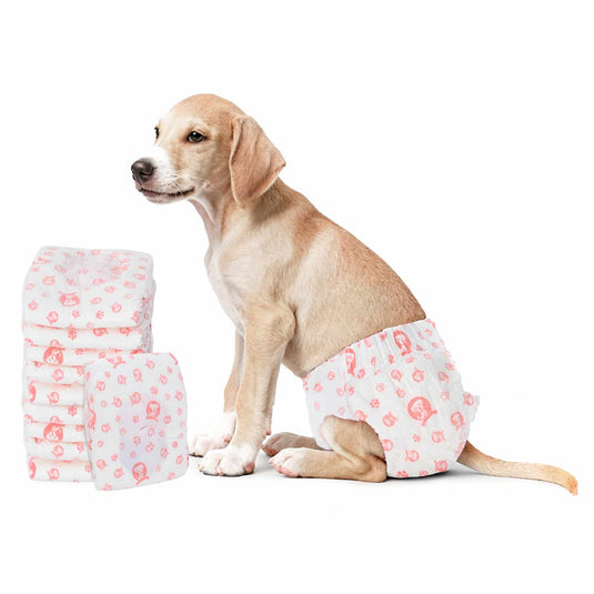 Vidaxl wegwerpdoggyluier voor teefjes 30 pcs wit m