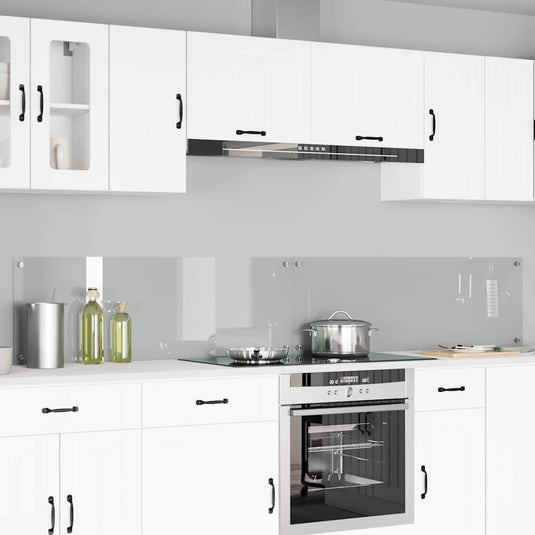 Vidaxl keuken spatscherm 2 pcs doorzichtig 120 x 40 cm gehard glas