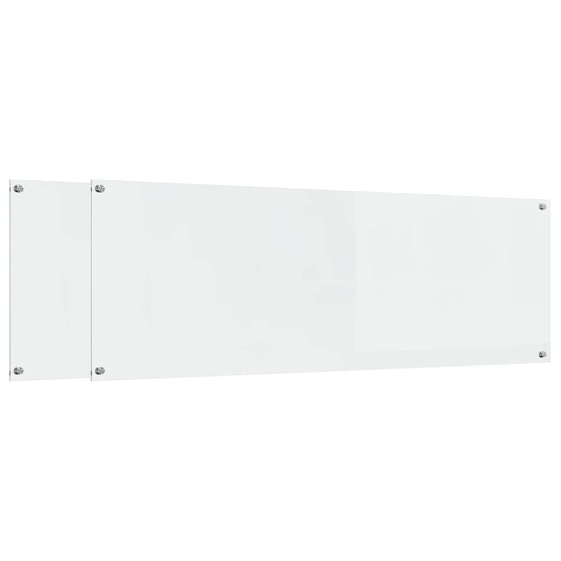 Afbeelding laden in galerijviewer, Vidaxl keuken spatscherm 2 pcs doorzichtig 120 x 40 cm gehard glas
