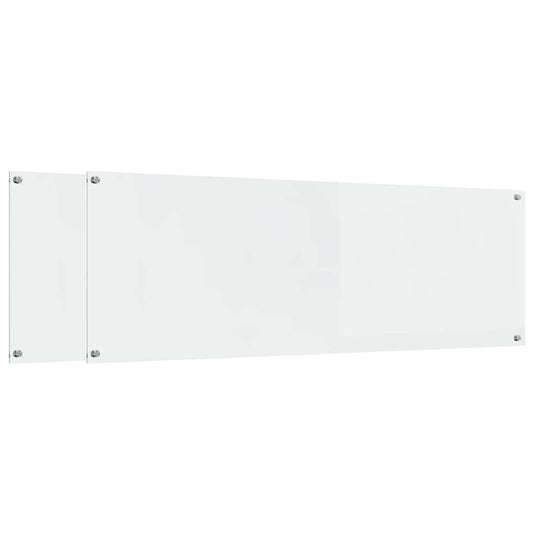 Vidaxl keuken spatscherm 2 pcs doorzichtig 120 x 40 cm gehard glas