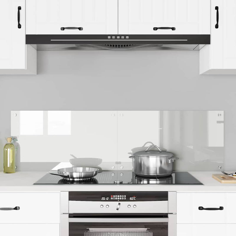 Afbeelding laden in galerijviewer, Vidaxl keuken achterwand 2 pcs doorzichtig 70 x 40 cm gehard glas
