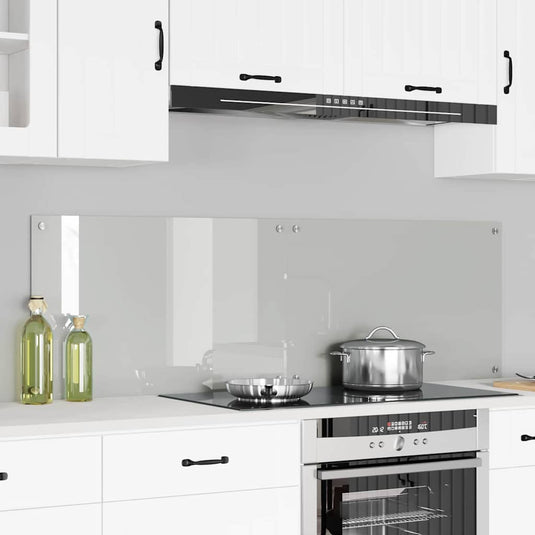 Vidaxl keuken achterwand 2 pcs doorzichtig 80 x 50 cm gehard glas