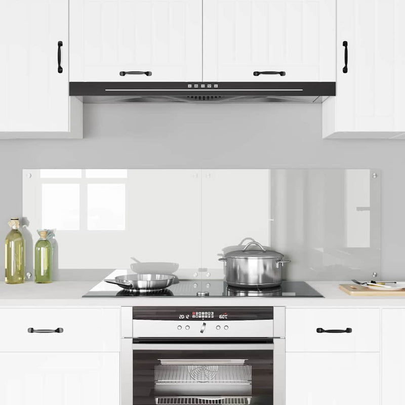 Afbeelding laden in galerijviewer, Vidaxl keuken achterwand 2 pcs doorzichtig 80 x 50 cm gehard glas
