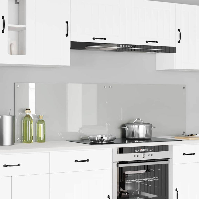 Afbeelding laden in galerijviewer, Vidaxl keuken achterwand 2 pcs doorzichtig 90 x 50 cm gehard glas
