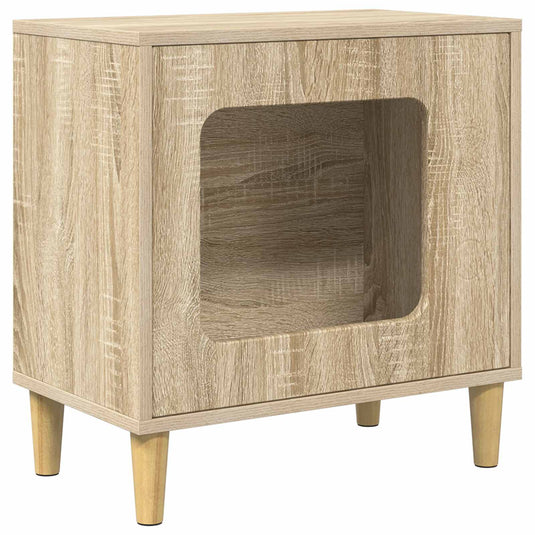 Vidaxl kattenhuis sonoma 51 x 30 x 52 cm bewerkt hout